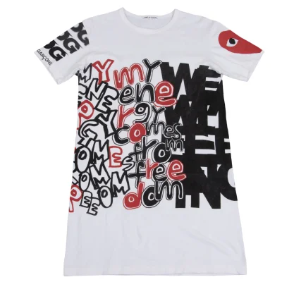 COMME des GARCONS Multi Logo Print T-shirt