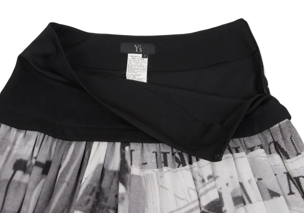 Y's Working Person Printed Switching Skirt K-160173_004
