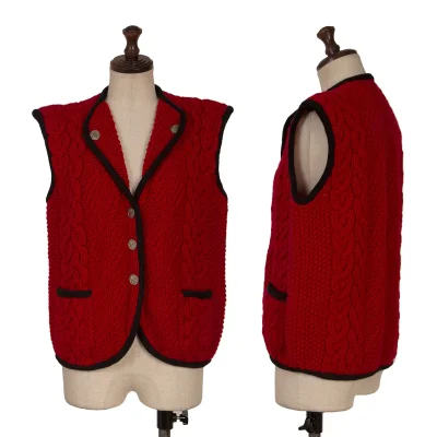 Ralph Lauren Wool Tyrolean Cable Knit Vest