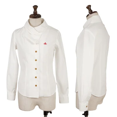 Vivienne Westwood Red Label Orb Embroidery Drape Shirt
