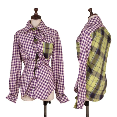 Vivienne Westwood ANGLOMANIA Ant Embroidery Check Switching Shirt