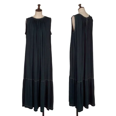 45rpm 45R Cotton Switching Hem Sleeveless Long Dress
