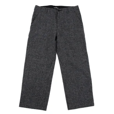 tricot COMME des GARCONS Wool Check Brushed Pants