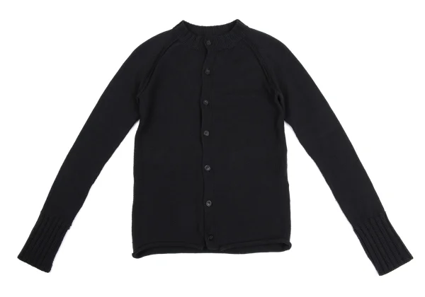 Yohji Yamamoto NOIR Wool Crew Neck Knit Cardigan K-160239_002