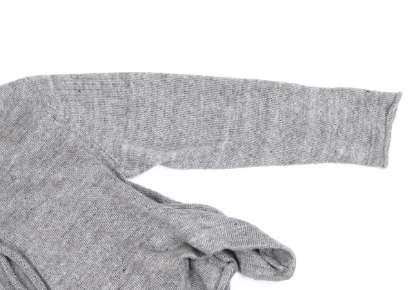Yohji Yamamoto FEMME Linen Hem Deformation Knit Cardigan K-160244_006