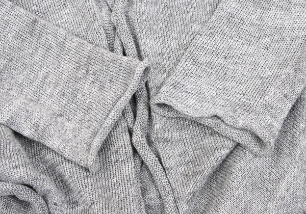 Yohji Yamamoto FEMME Linen Hem Deformation Knit Cardigan K-160244_007