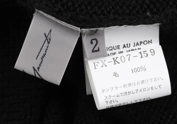 Yohji Yamamoto FEMME Wool Knit Cardigan K-160245_017