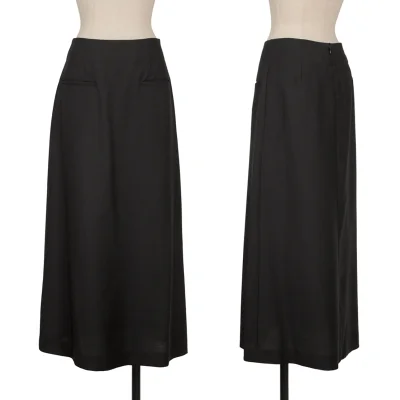 Yohji Yamamoto FEMME Wool Front Pocket Skirt