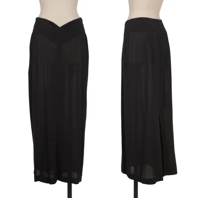 Yohji Yamamoto FEMME Waist Switched See-through Skirt