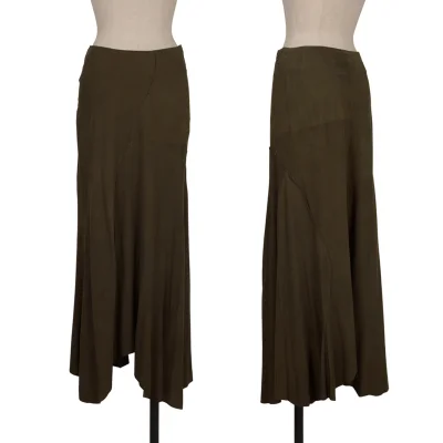 Yohji Yamamoto FEMME Switching Lamb Suede Skirt