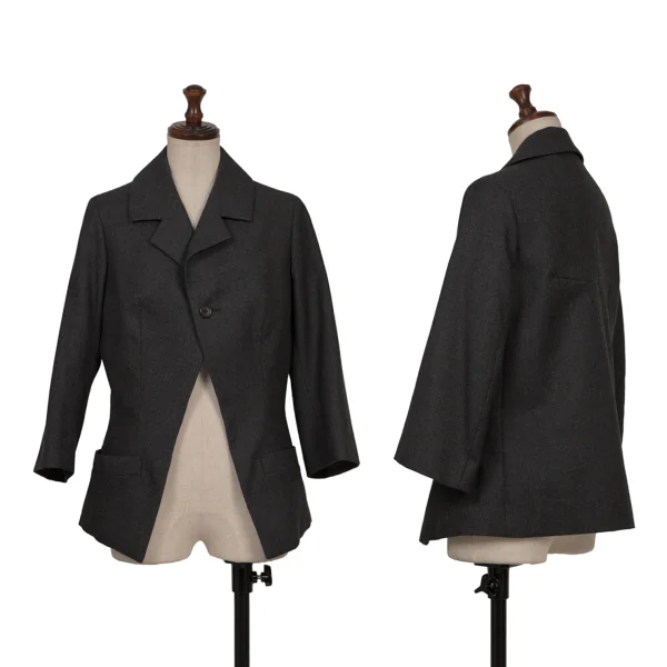 Y's Yohji Yamamoto レディース ウール ジャケット ヨウジヤマモト ファムYohji Yamamoto FEMME ウール7分袖1B