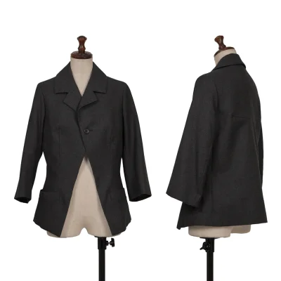 Yohji Yamamoto FEMME Wool 3/4 Sleeves Jacket