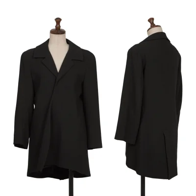 Yohji Yamamoto FEMME Wool 3/4 Sleeves Cache-coeur Jacket