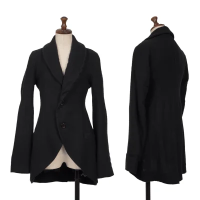 Yohji Yamamoto FEMME Wool Fulling Shawl Collar Jacket