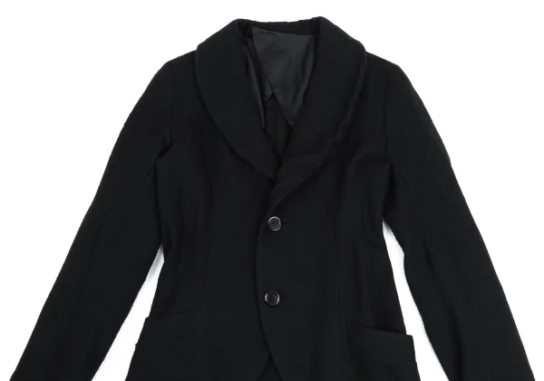 Yohji Yamamoto FEMME Wool Fulling Shawl Collar Jacket K-160263_003