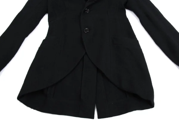 Yohji Yamamoto FEMME Wool Fulling Shawl Collar Jacket K-160263_010