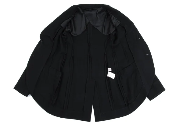 Yohji Yamamoto FEMME Wool Fulling Shawl Collar Jacket K-160263_012