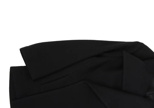 Yohji Yamamoto FEMME Wool Nylon Cut Off Lapel Jacket K-160265_007