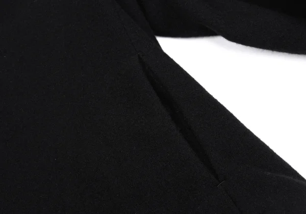 Yohji Yamamoto FEMME Wool Nylon Cut Off Lapel Jacket K-160265_010