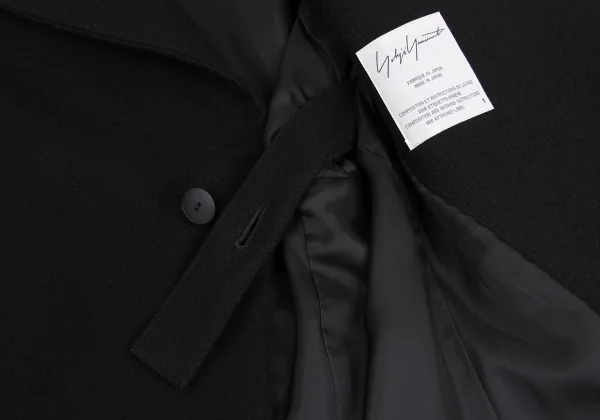 Yohji Yamamoto FEMME Wool Nylon Cut Off Lapel Jacket K-160265_012