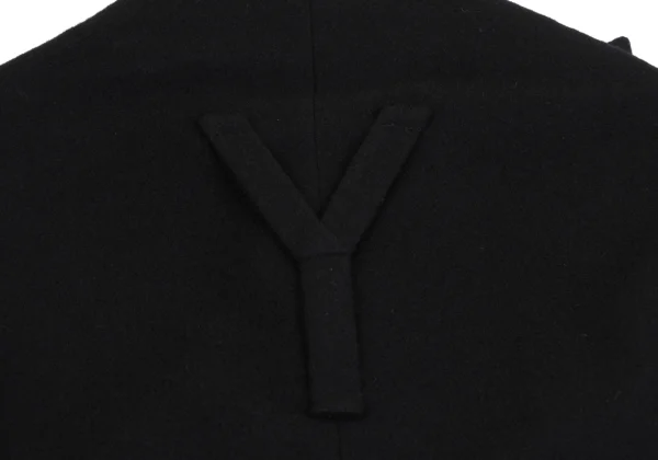 Yohji Yamamoto FEMME Wool Nylon Cut Off Lapel Jacket K-160265_015