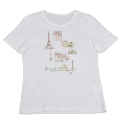 Mademoiselle NON NON France Printed T Shirt