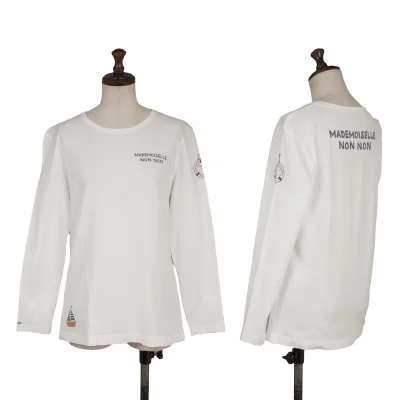 Mademoiselle NON NON Cotton Logo Printed T Shirt