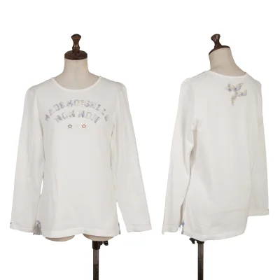Mademoiselle NON NON Check Logo Patch T Shirt
