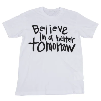 COMME des GARCONS Belive in better tomorrow Printed T Shirt