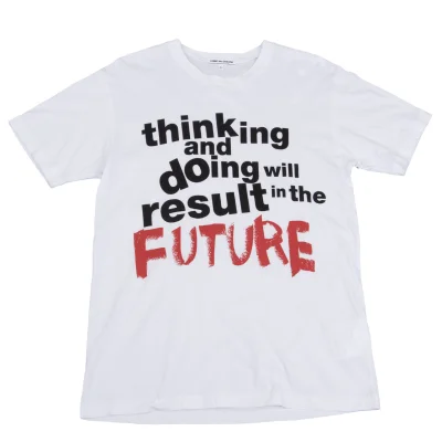 COMME des GARCONS Message Printed T Shirt