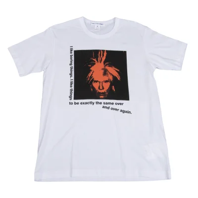COMME des GARCONS SHIRT Andy Warhol Printed T Shirt