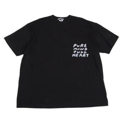BLACK COMME des GARCONS×NIKE Printed Oversize T Shirt