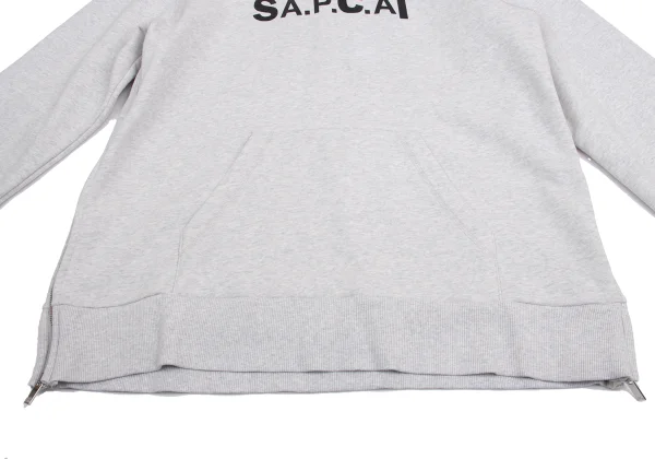 sacai × A.P.C. HOODIE TAIYO Logo Printed Side Zip Hoodie K-160307_010