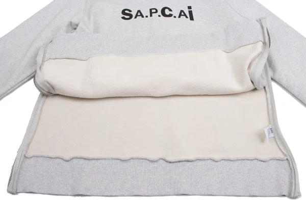 sacai × A.P.C. HOODIE TAIYO Logo Printed Side Zip Hoodie K-160307_013