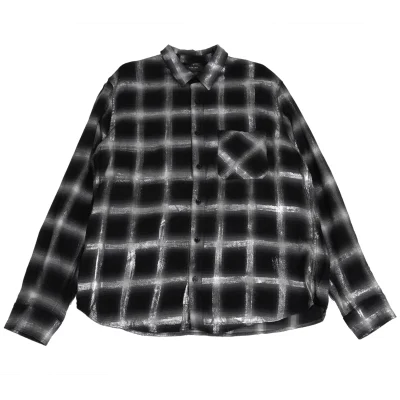 AMIRI Glitter Check Flannel Shirt
