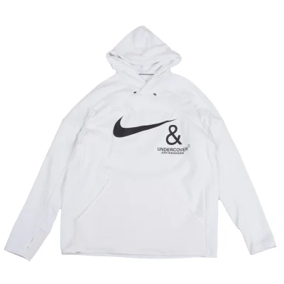 NIKE×UNDER COVER Logo Printed Zip Jersey Hoodie