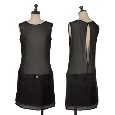 Jean Paul GAULTIER FEMME See-through Switching Sleeveless Tunic
