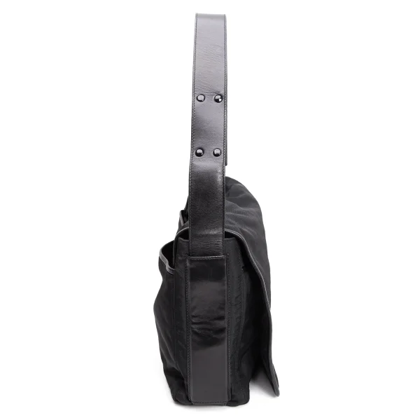 LOEWE Leather Shoulder Nylon Messenger Bag K-160336_005