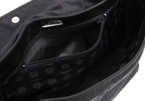 LOEWE Leather Shoulder Nylon Messenger Bag K-160336_014