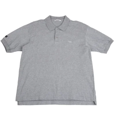 Papas Cotton One Point Embroidery Short Sleeve Polo Shirt