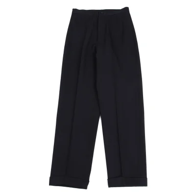 Yohji Yamamoto FEMME Wool Center Press Double Pants