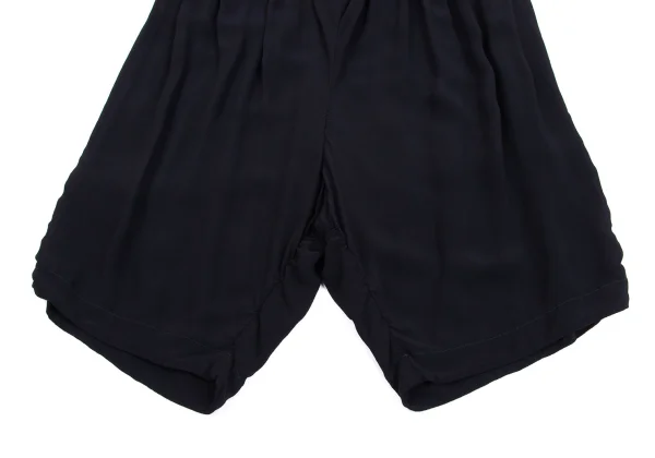 COMME des GARCONS Dyed Rayon Shirring Dropped Crotch Pants K-160366_005