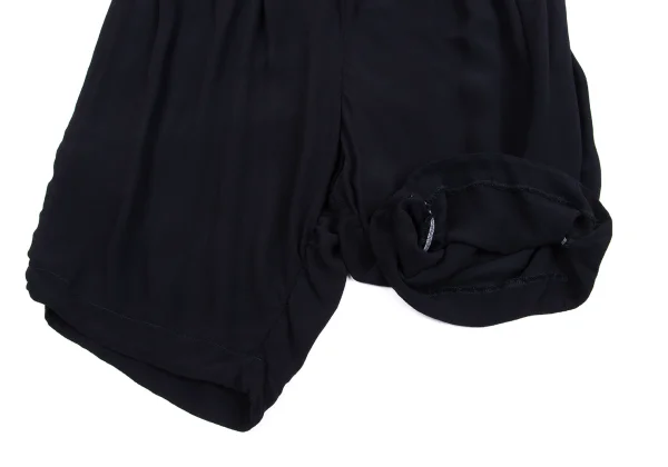 COMME des GARCONS Dyed Rayon Shirring Dropped Crotch Pants K-160366_006