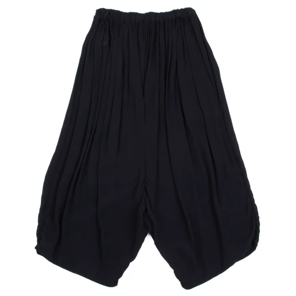 COMME des GARCONS Dyed Rayon Shirring Dropped Crotch Pants K-160366_007