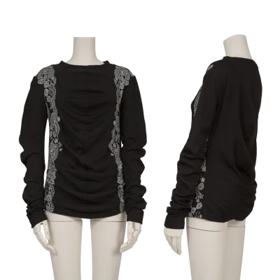 JUNYA WATANABE COMME des GARCONS Side Floral Printed Knit Top