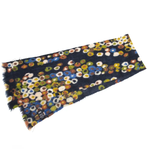 45rpm 45R Wool Multi Dot Pattern Scarf K-160381_002