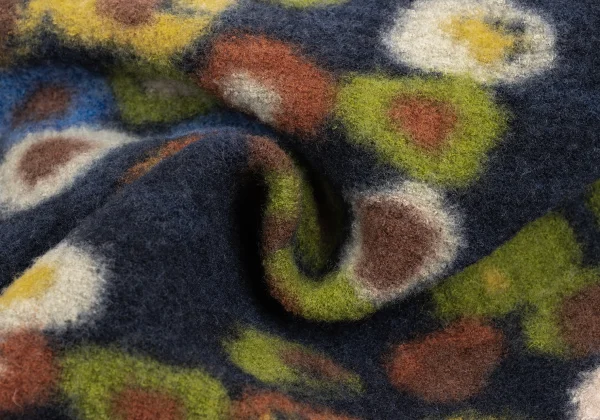45rpm 45R Wool Multi Dot Pattern Scarf K-160381_006