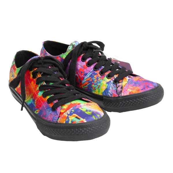 Yohji Yamamoto FEMME Graphic Printed Sneakers Multi-Color 2(US About 7) K-160388_001