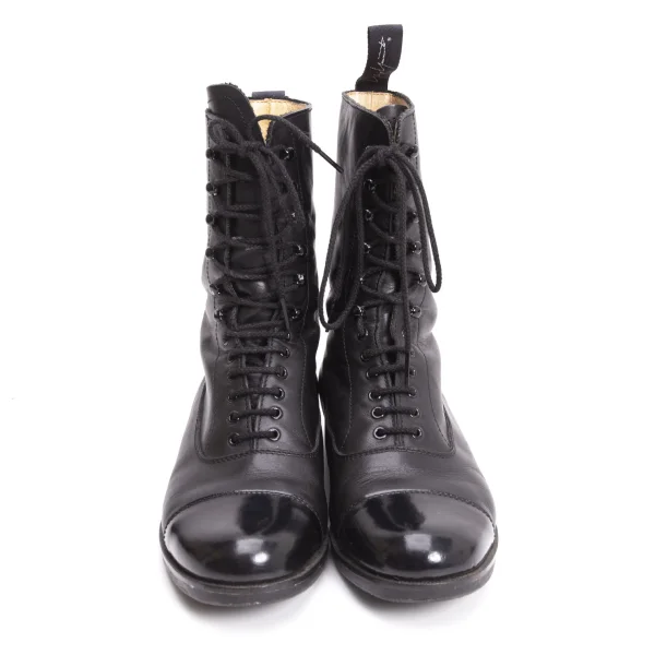 Yohji Yamamoto FEMME Toe Switching Leather Boots K-160389_002