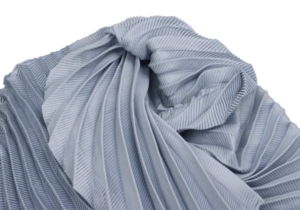 ISSEY MIYAKE FETE Pleated Wrap Design Sleeveless Jacket K-160398_004